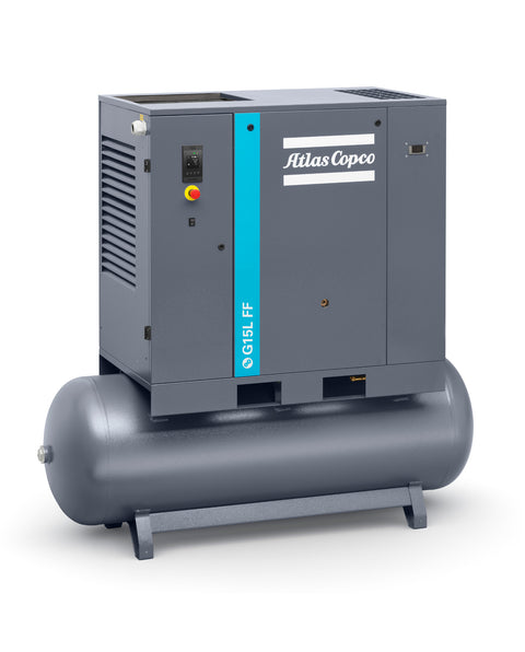 Atlas Copco G15L FF 20 HP Rotary Screw Compressor