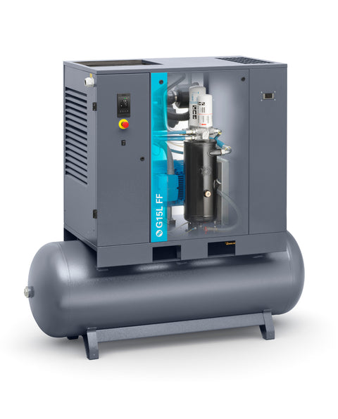 Atlas Copco G15L FF 20 HP Rotary Screw Compressor